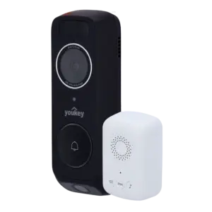 YOUKEY - Youkey Videotimbre Dual Cam Wi-Fi  - Lente superior: 3 MP | 2.4 mm | 160º - Lente inferior: (YOK-DB312)