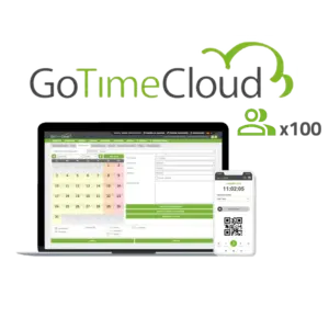 ZKTECO - Licencia nube control de presencia - 100 usuarios / 100 APPs incluidas - Fichajes remotos (ZK-GOTIMECLOUD-100)