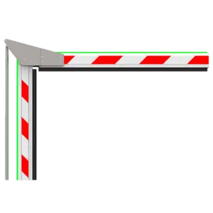 ZKTECO - Brazo de barrera para parking - Compatible con ZK-PROBG3130x-LED - Brazo articulado en 90º (ZK-PROBG-BOOM230-L)