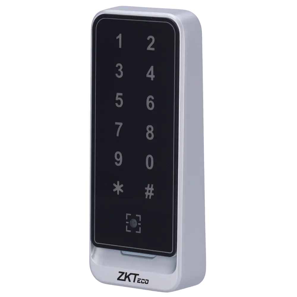 ZKTECO - Lector de acceso - Acceso por código QR, tarjeta MF y PIN - Indicador LED y acústico - (ZK-QR600-VK-MF)