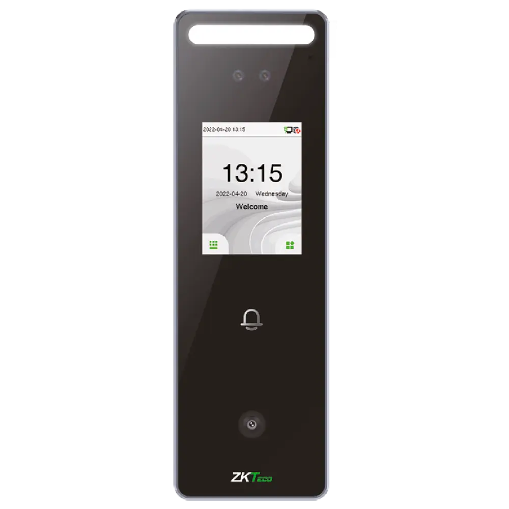 ZKTECO - Control de acceso y presencia IP65 - Facial, tarjeta EM, QR y PIN - 3.000 códigos QR | (ZK-SPEEDFACE-V3L-QR-W)
