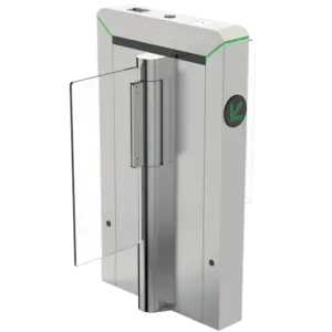 ZKTECO - Torno de acceso bidireccional doble - Portillo compacto con barrera acrílica plegable - (ZK-TS-MARS-S120-SS-600)