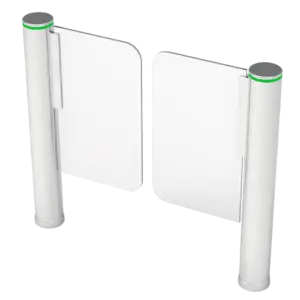 ZKTECO - Torno de acceso bidireccional - Puerta motorizada doble - Tiempos, alarmas y modos de (ZK-TS-SBT3000S-D-1200)