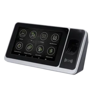 ZKTECO - Control de presencia Android con cámara - Huella, tarjeta EM/MF/DESFire y PIN - 6.000 (ZK-ZYNK-ZPAD-PLUS-FP-12-S-