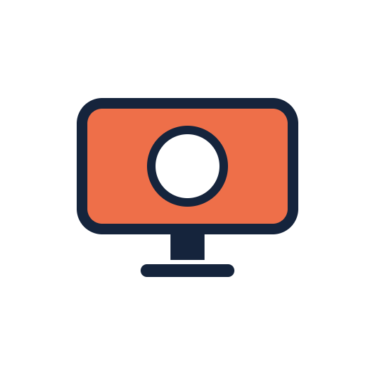 icono audio video oficina