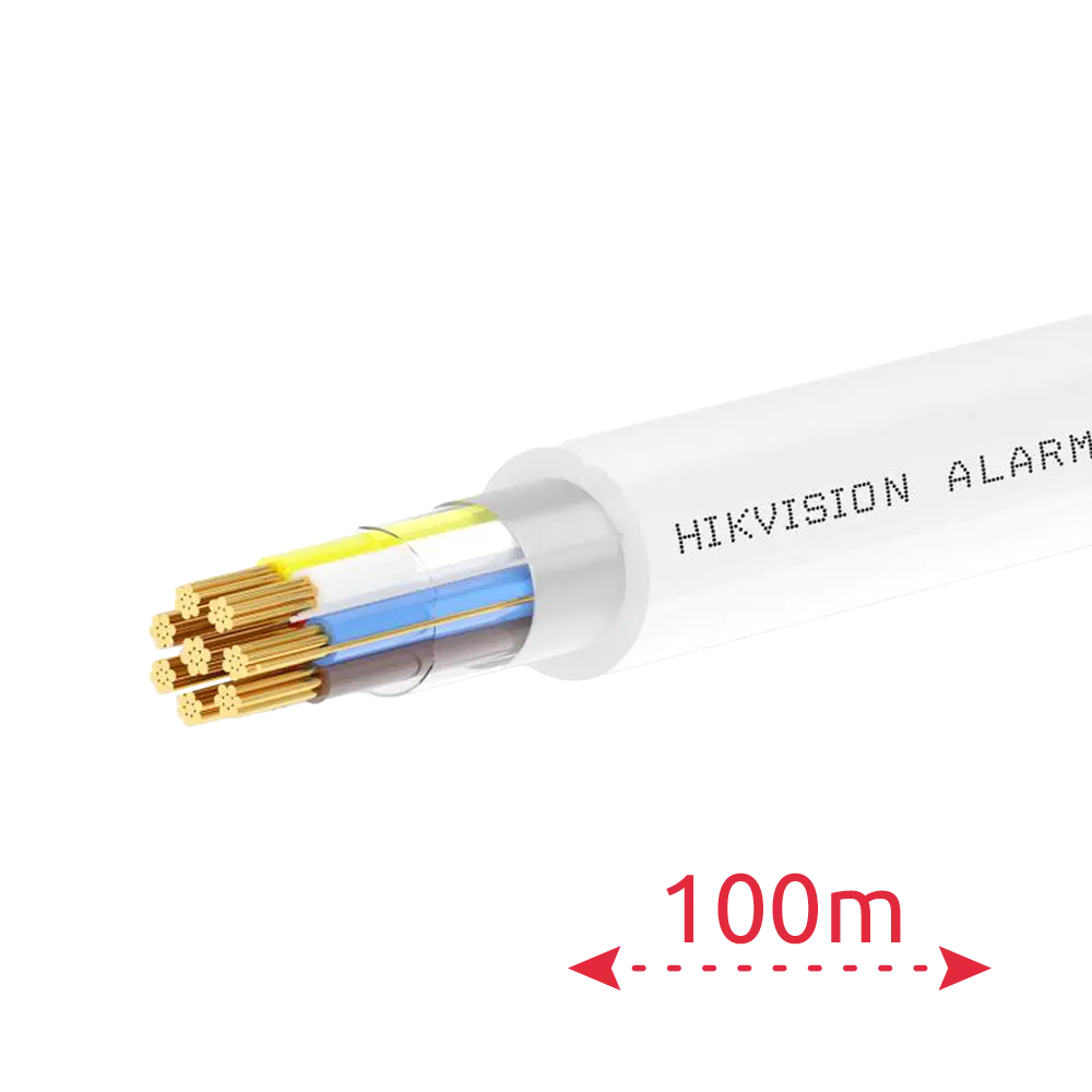 HIKVISION - 4 conductores de señal + 2 de alimentación - Conductor Cobre electrolítico flexible -... (DS-1AC2C4APL1 White 100m) - Imagen 2