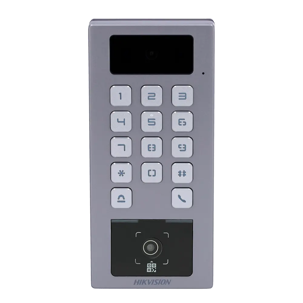HIKVISION - Control de acceso con cámara IP65 IK09 - Tarjeta MF DESFire, QR dinámico y PIN - 10.000... (DS-K1T502DBWX-CQR) - Imagen 2