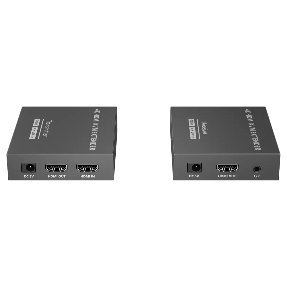 LENKENG - Extensor KVM de señal HDMI - Alcance 70 m - Resolución 4K - Permite conexiones 1:1 - HDMI... (HDMI-EXT-4K60-KVM70) - Imagen 2