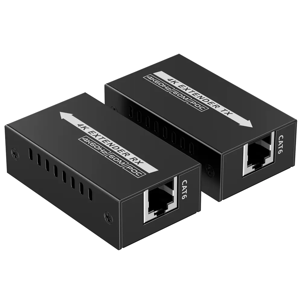LENKENG - Extensor de señal HDMI - Alcance 60 m - Resolución 4K - Permite conexiones 1:1 - POC -... (HDMI-EXT-4K60-L-V2) - Imagen 2