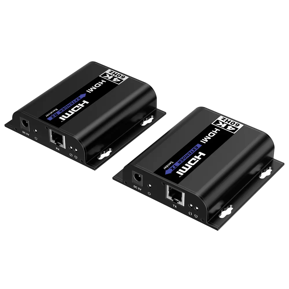 LENKENG - Extensor de señal HDMI - Alcance 120 m - Resolución 4K - Permite conexiones 1:M (HDMI-EXT-PRO-4K60) - Imagen 2