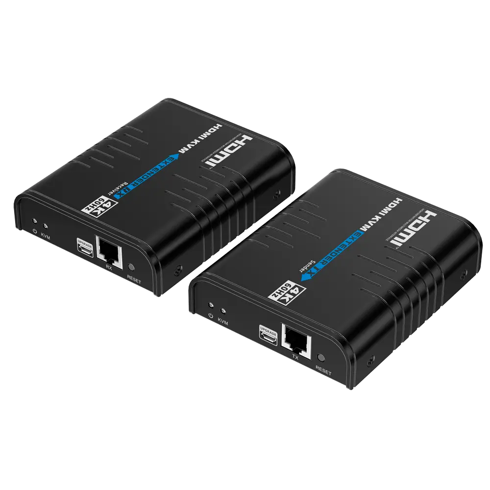 LENKENG - Extensor KVM de señal HDMI - Alcance 120 m - Resolución 4K - Permite conexiones 1:M (HDMI-EXT-PRO-4K60-KVM) - Imagen 2