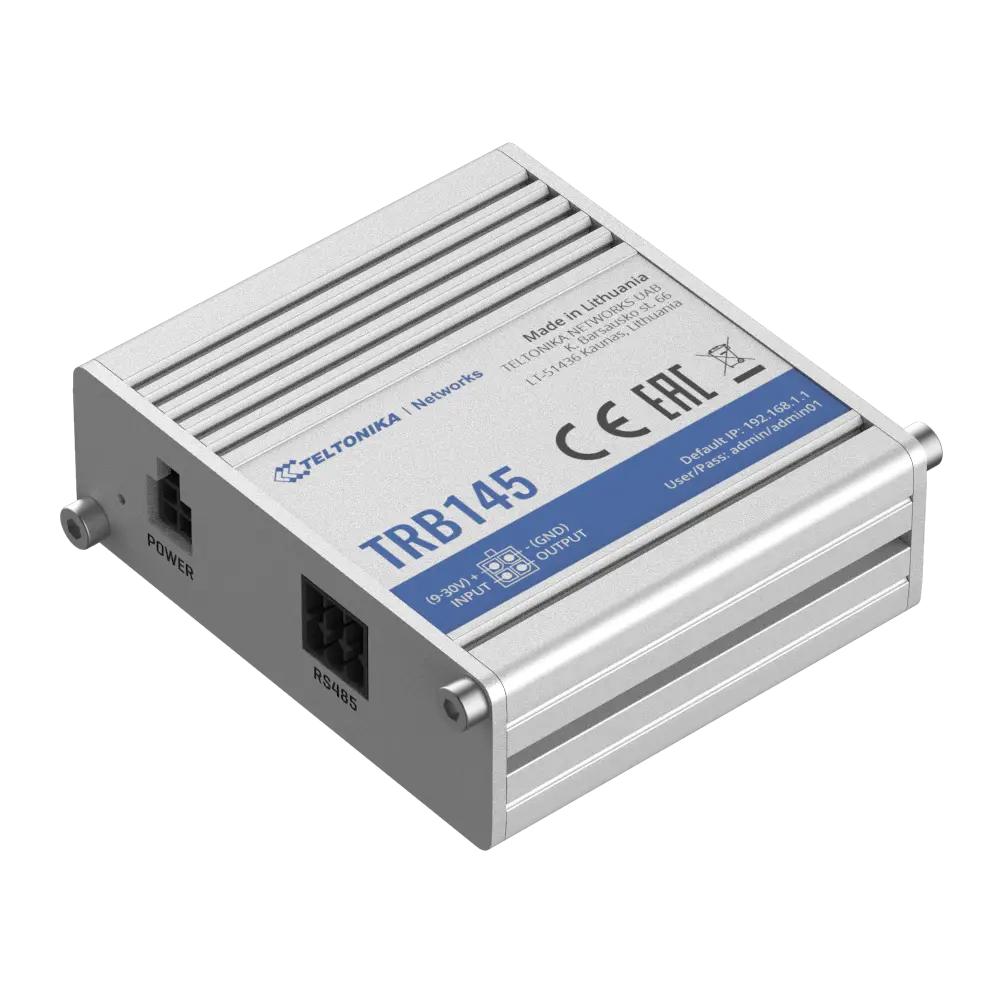 TELTONIKA - Teltonika Gateway Industrial 4G LTE - Conectividad fiable con 4G LTE Cat 1 - Interfaz... (TK-TRB145) - Imagen 2