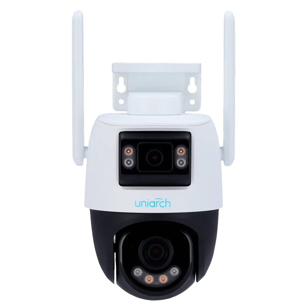 UNIARCH - Cámara IP WiFi Uniarch | 5MP - Doble lente 2.8 mm panorámica y 4 mm PTZ - IR 30m | Luz... (UV-UHO-P2S-M55F34) - Imagen 2