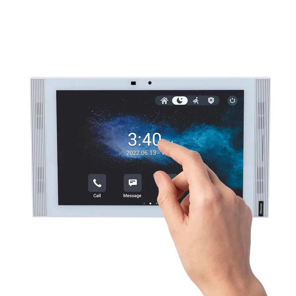 AKUVOX - Monitor Android 12.0 para videoportero - Pantalla IPS de 10" - Audio bidireccional... (AK-S567A-WHITE) - Imagen 2