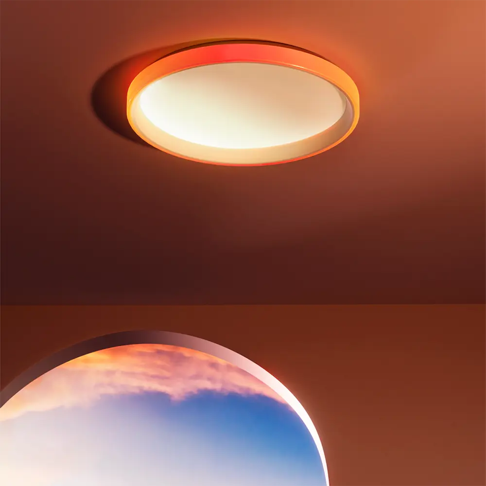 AQARA - Aqara LED Plafón T1M - Luz principal blanca con ajuste cálido a frío - Anillo exterior... (AQ-CL-L02D) - Imagen 2