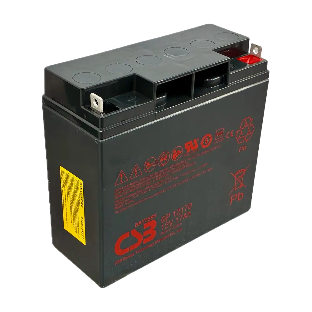 BLANCA - Batería CSB recargable - Tecnología Plomo-Ácido AGM - Tensión 12V - Capacidad 17Ah - Para... (BATT-1217-CSB) - Imagen 2