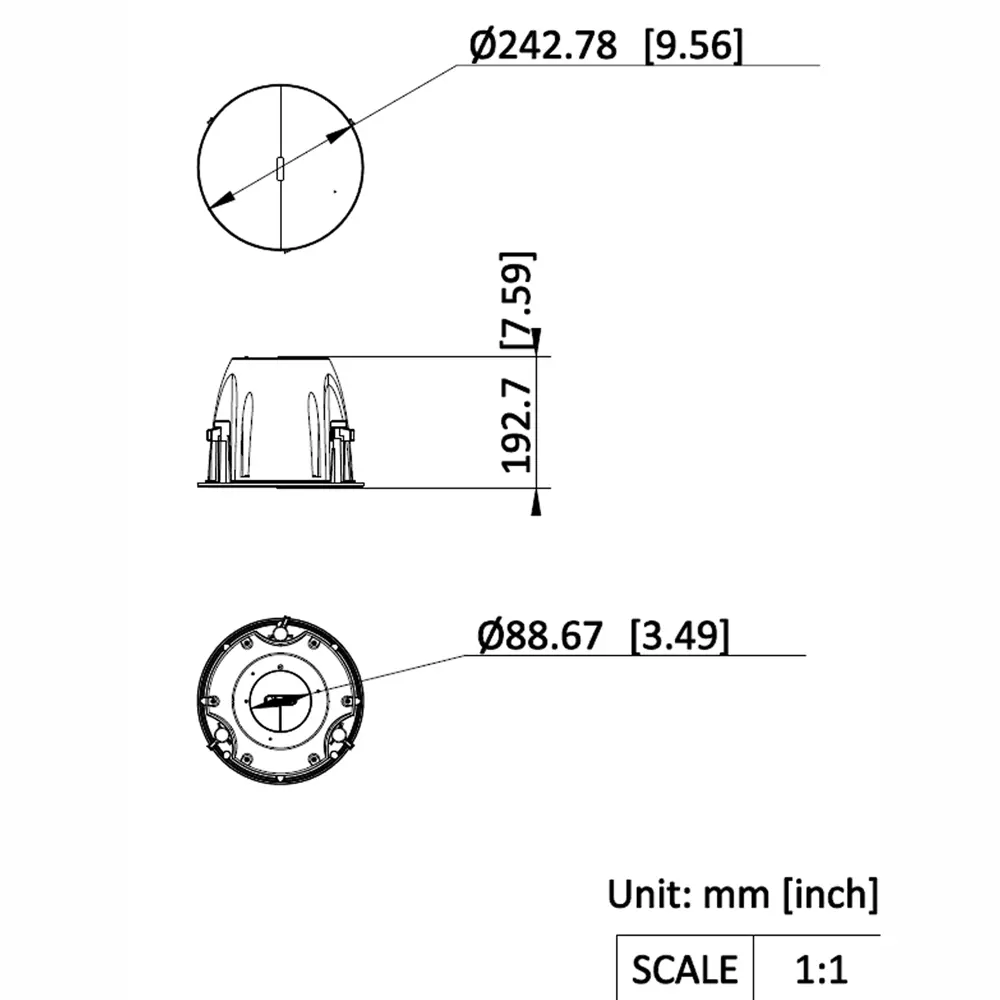 HIKVISION - Altavoz Analógico - Techo - Potencia (8 Ω): 10 W - Potencia (70/100 V): 10, 5, 2,5, 1,25 W... (DS-QAZ0610G1) - Imagen 2