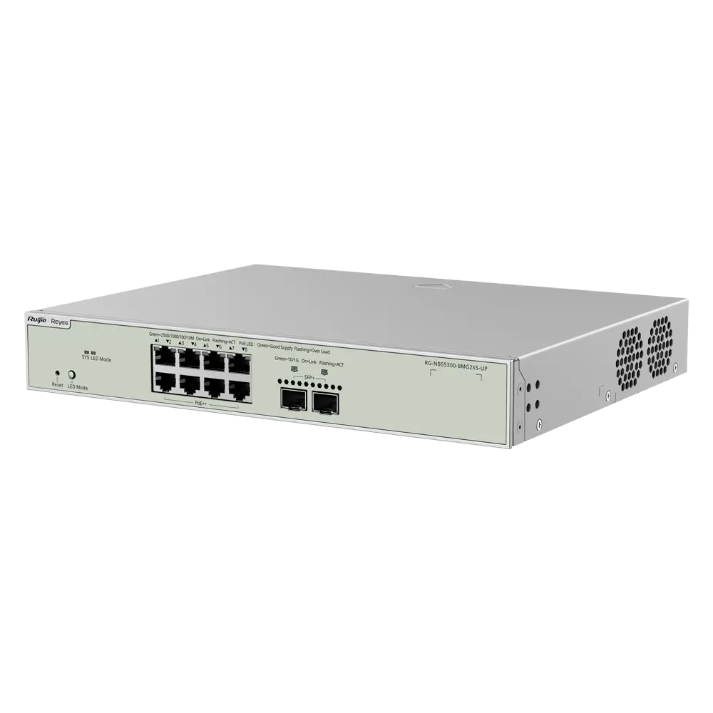 REYEE - Ruijie Reyee Cloud Managed L3 Switch Ultra PoE - 10 Puertos Totales (8 PoE++ / 2 Uplinks... (RG-NBS5300-8MG2XS-UP) - Imagen 3
