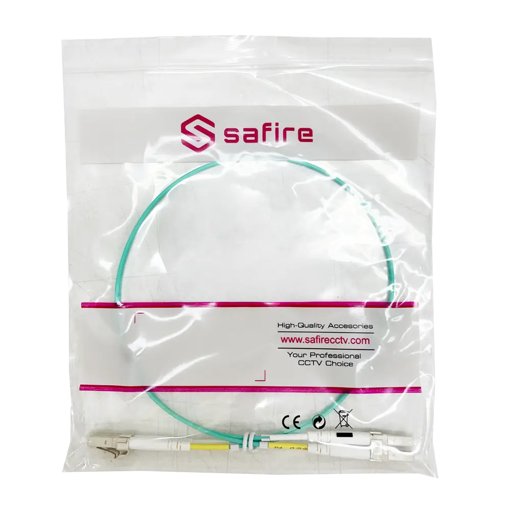 SAFIRE - Cable de conexión de fibra óptica - Fibra multimodo OM4 de alta velocidad - Conectores LC... (SF-LC-UPC-LC-UPC-OM4-DX-5M-A) - Imagen 3