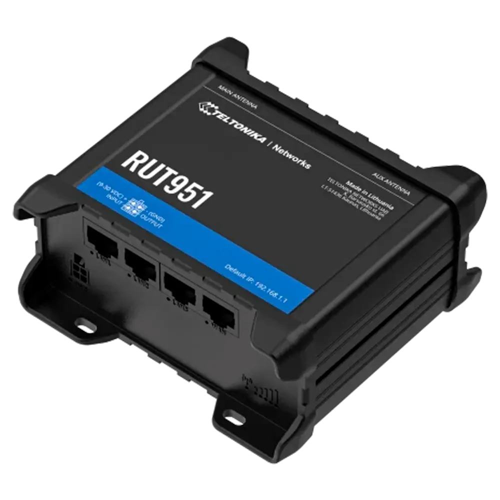 TELTONIKA - Router Industrial 4G LTE Cat 4 (150/50 Mbps) - Conectividad Wi-Fi con función de Hotspot -... (TK-RUT951) - Imagen 3