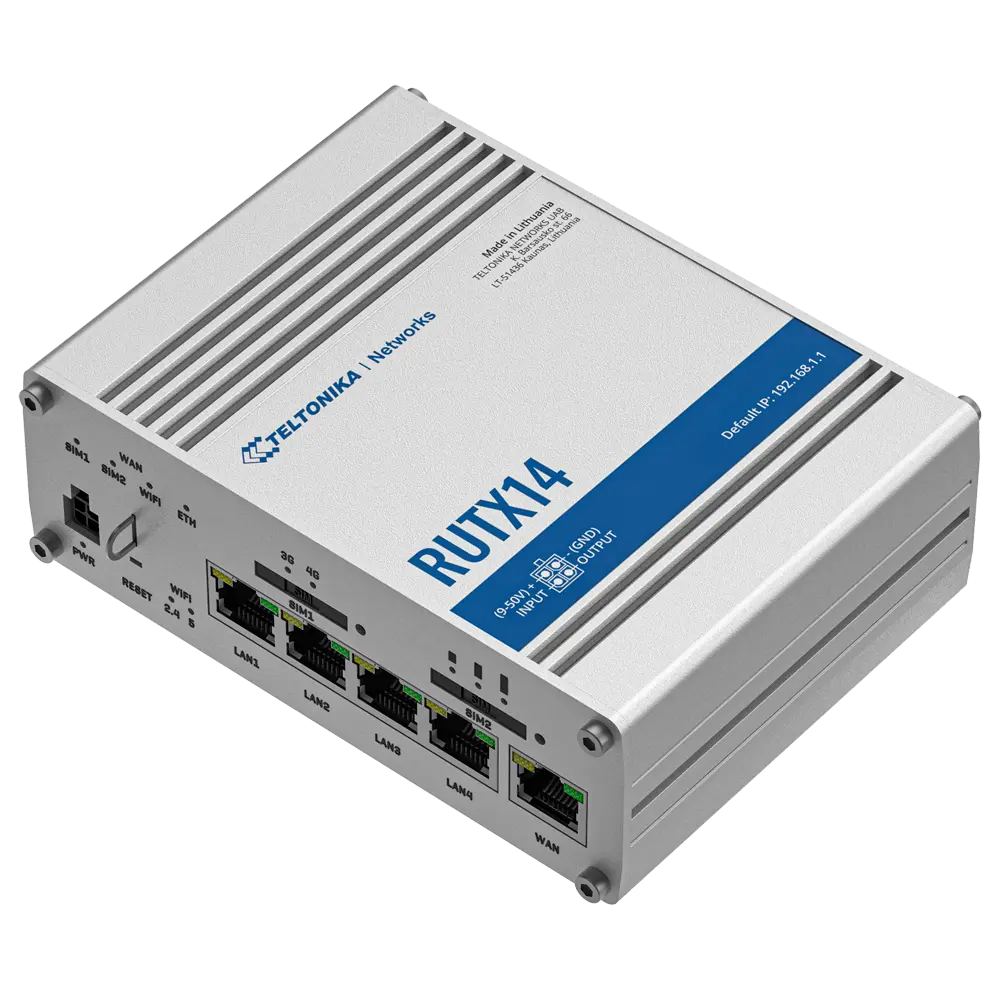 TELTONIKA - Router Industrial 4G LTE Cat 12 hasta 600 Mbps - Resiliencia total con doble SIM y... (TK-RUTX14) - Imagen 3
