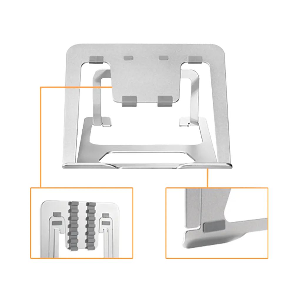 BRATECK LUMI - Soporte plegable para portátil - Peso soportado 5 Kg (AR-12) - Imagen 3