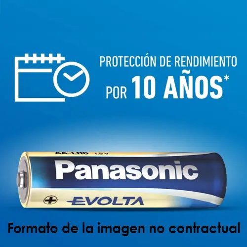 MARCA BLANCA - Pack 4x Pila LR06 / AA - Panasonic - Alcalina Zn-MnO2 no recargable - Tensión 1.5V -... (BATT-LR06-P) - Imagen 3
