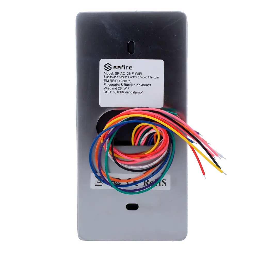 SAFIRE - Control de acceso autónomo con videoportero - Acceso por huella, tarjeta EM, PIN y APP -... (SF-AC126-F-WIFI) - Imagen 4