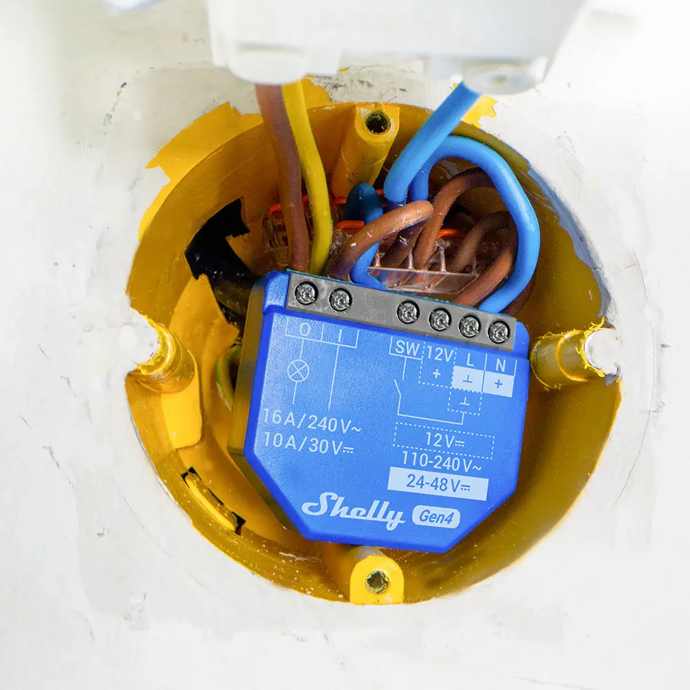 SHELLY - Relé Shelly 1 Gen4 - Controlador Inteligente - Relé de 1 canal / Contacto Seco - WiFi 6... (SH-1-GEN4) - Imagen 4