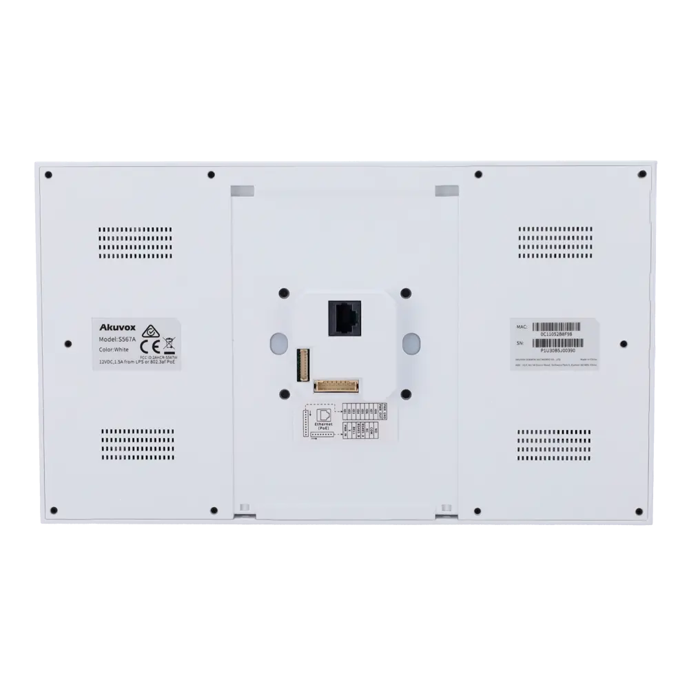 AKUVOX - Monitor Android 12.0 para videoportero - Pantalla IPS de 10" - Audio bidireccional... (AK-S567A-WHITE) - Imagen 4