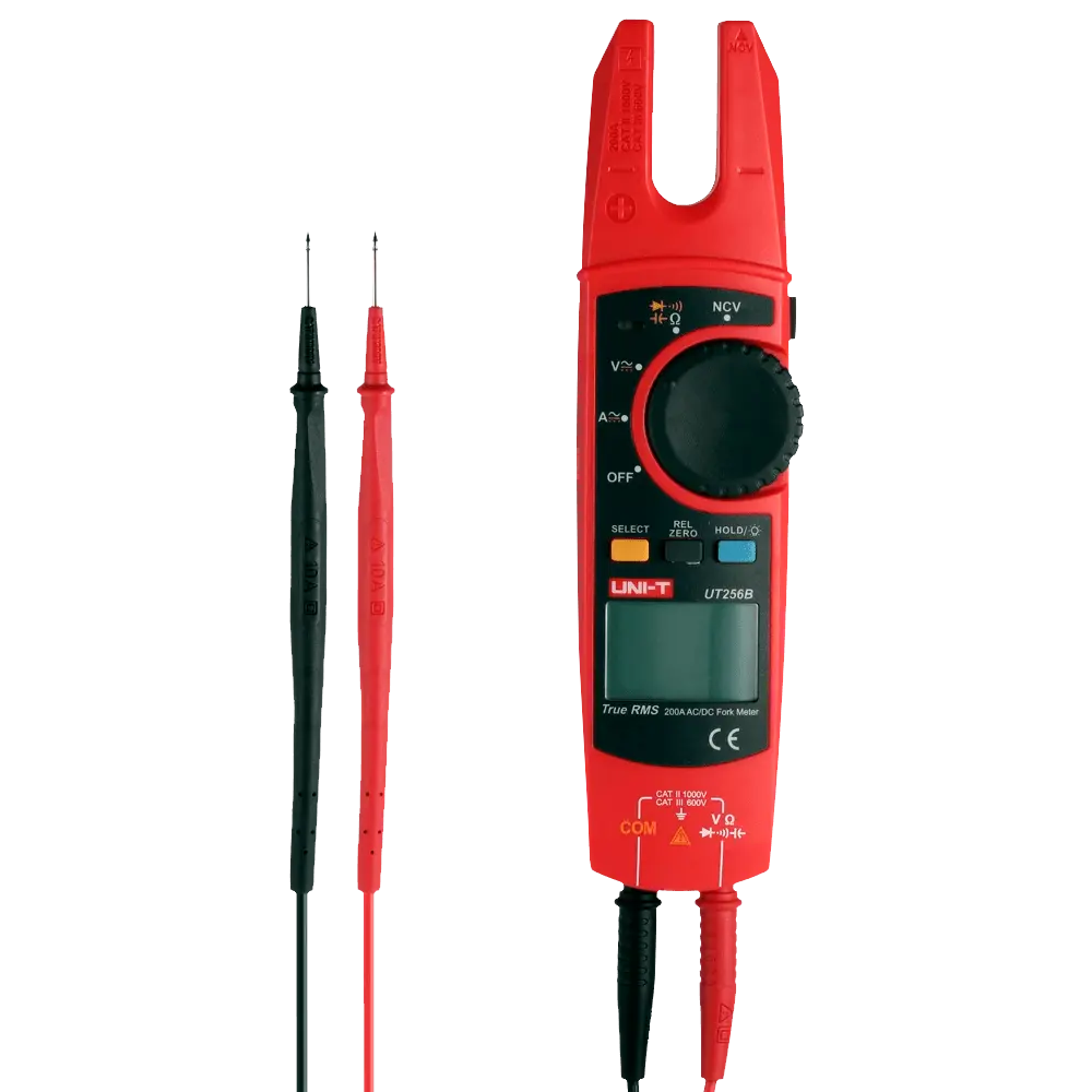 UNI-T - Pinza amperimétrica tipo tenedor - Pantalla LCD de hasta 6000 cuentas - Medición de... (UT256A) - Imagen 6