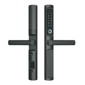 AKUVOX - Cerradura inteligente - Huella, tarjeta MF y PIN - 100 usuarios | ZigBee - Autónoma 4 x (AK-F2)