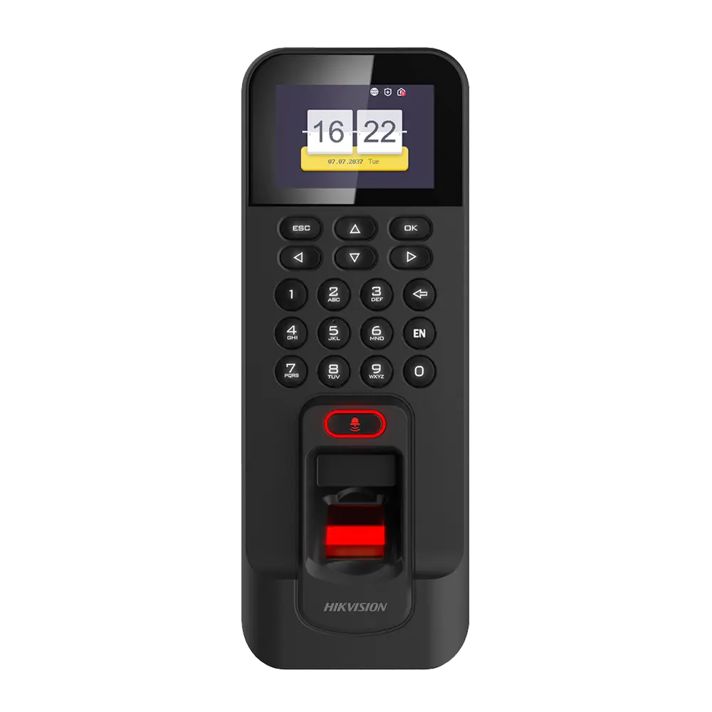 HIKVISION - Control de acceso y presencia - Huella, tarjeta EM y PIN - 3.000 usuarios | 100.000 (DS-K1T804AEF)