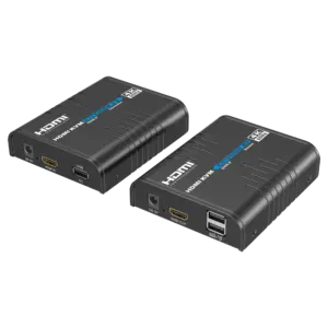 LENKENG - Matriz de señal HDMI IP - Permite NxM - Resolución 4K - Incluye 1 transmisor y 1 receptor - (HDMI-MATRIX-PRO-4K-