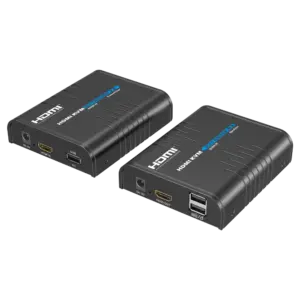 LENKENG - Matriz de señal HDMI IP - Permite NxM - Resolución FHD - Incluye 1 transmisor y 1 receptor (HDMI-MATRIX-PRO-FHD-
