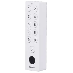 TEDEE - Accesorio de teclado - Comunicación Bluetooth - Apertura y cierre con PIN o huella - (TEDEE-KEYPADPRO-WHITE)