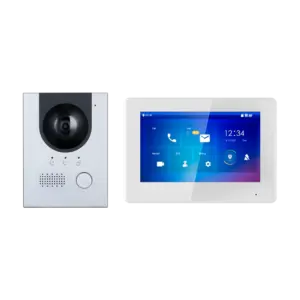 X-SECURITY - Kit de Videoportero - Tecnología 2 hilos y PoE - Incluye Placa, Monitor, Hub 2 hilos y (XS-VTK2202-2)