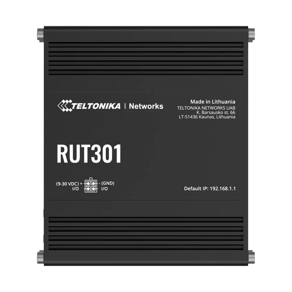TELTONIKA - Router industrial con 5 puertos RJ45 10/100 Mbps - Ecosistema IoT: Modbus, MQTT, OPC UA y... (TK-RUT301) - Imagen 2