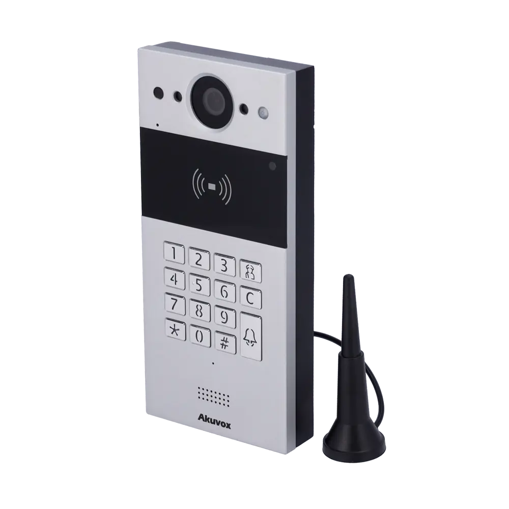 AKUVOX - Videoportero IP en superficie - Cámara 2 Mpx | Audio bidireccional - Apertura con tarjeta... (AK-R20K-LTE)