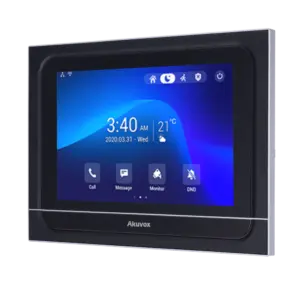 AKUVOX - Monitor Android 9.0 para Videoportero - Pantalla IPS de 7" - Audio bidireccional... (AK-X933W)