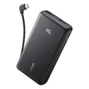 ANKER - Anker Power Bank ligera - Capacidad 10000mAh  - Entrada 1x USB-C y cable incluido - Salidas... (ANK-110-10K-B)