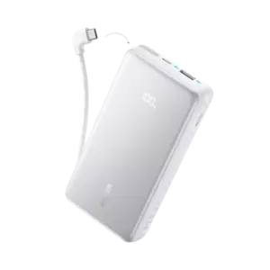 ANKER - Anker Power Bank ligera - Capacidad 10000mAh  - Entrada 1x USB-C y cable incluido - Salidas... (ANK-110-10K-W)