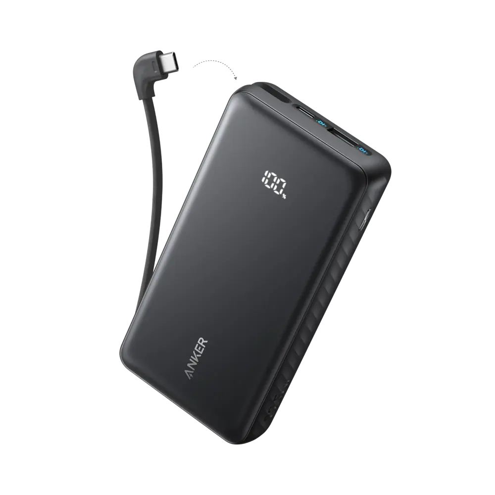 ANKER - Anker Power Bank ligera - Capacidad 20000mAh - Entrada 1x USB-C y cable incluido - Salidas... (ANK-110-20K-B)