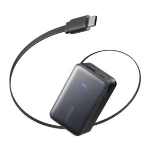 ANKER - Anker Power Bank Mini - Capacidad 10000mAh  - Entrada 1x USB-C y cable incluido - Salidas... (ANK-1638-10K-B)