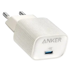 ANKER - Anker - Cargador USB - Potencia 30W - Carga rápida  - Salidas 1x USB-C - Color blanco |... (ANK-2337-30W1C-W)