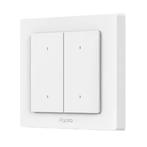 AQARA - Aqara Interruptor Inteligente de Pared H2 - Controla 2 circuitos de luz independiente -... (AQ-WS-K08D)