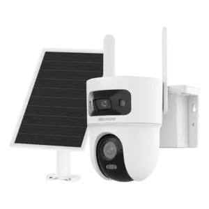 HIKVISION - Cámara PTZ IP 4G con panel solar VALUE - Resolución 4 Mpx (2560x1440) - Lente dual 2.8+4 mm... (DS-2CFSP8-D/4G(2.