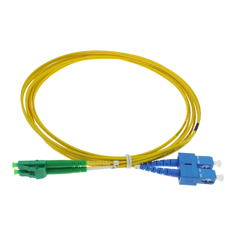 SAFIRE - Cable de conexión de fibra óptica dúplex - Fibra monomodo G657A2 de alto rendimiento -... (SF-LC-APC-SC-UPC-SM-DX-3M