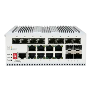 MARCA BLANCA - Switch L2+ gestionable con 8x RJ45 y 12x SFP - 8 puertos PoE Gigabit con salida de hasta... (SF-SWI8G12SFP-180