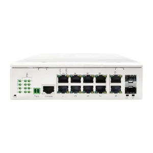 MARCA BLANCA - Switch L2+ gestionable con 10x RJ45 y 2x SFP - 8 puertos PoE Gigabit con salida de hasta... (SF-SWI8GE2GE2SFP-